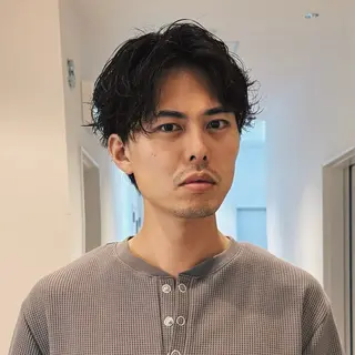 ショート パーマ メンズ メンズ特化美容師 サノヤマトのヘアスタイル