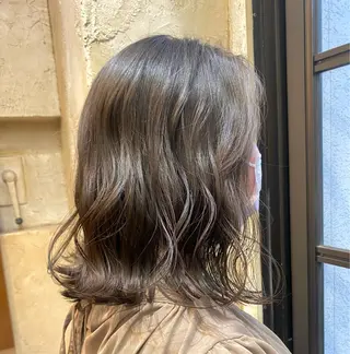 ミディアム マンツーマン 美容師💚コウブチのヘアスタイル