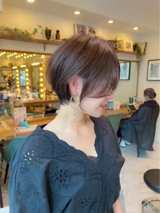 ショート 💙レイヤー縮毛矯正 大宮/虎白💙のヘアスタイル