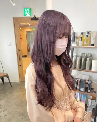 ロング カラー カラーモデル募集 吉原佳穂💗のヘアスタイル