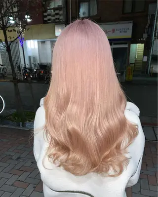 ロング カラー ブリーチ 透明感HIDEのヘアスタイル