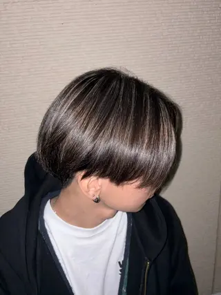 ショート カラー メンズ 中谷 流輝のヘアスタイル