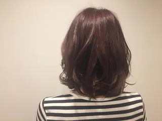 ミディアム カラー パーマ 髪質改善/韓国風 レイヤー/田村祐樹のヘアスタイル
