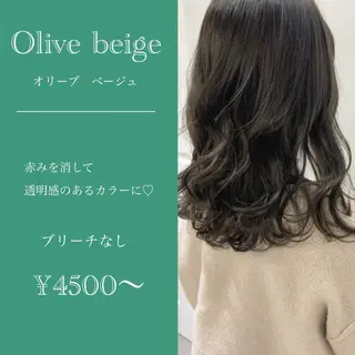 セミロング カラー ヘアアレンジ Aloa透明感ヘア ♡kanami♡のヘアスタイル