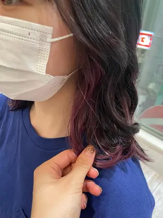 ミディアム カラー タニ アカリのヘアスタイル