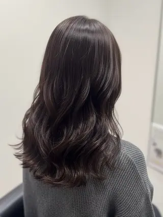 ロング パーマ 韓国風スタイル 北田陸斗のヘアスタイル