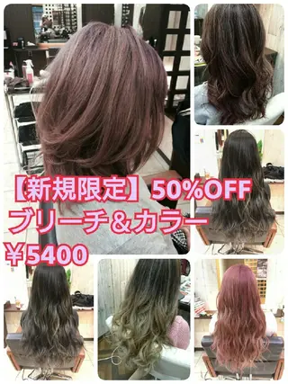 カラー GENDER hair &eyeのヘアスタイル
