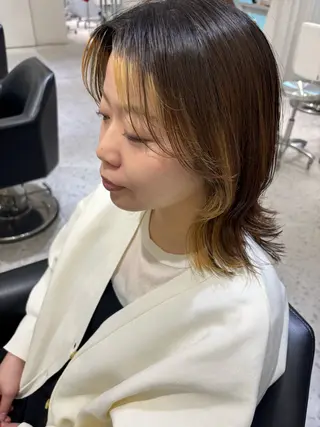 ミディアム 山田 ひかりのヘアスタイル