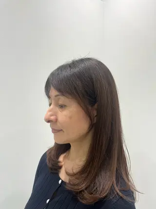 ミディアム 上原 佑介のヘアスタイル