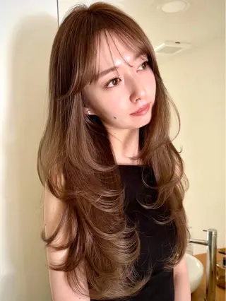 ロング 小顔カット jilblanカホのヘアスタイル