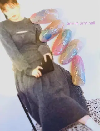 ネイル arm in arm ︎✿Yamamotoのマツエク・マツパデザイン