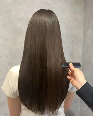 ロング パーマ 縮毛矯正/髪質改善/ 艶髪ササキナツミのヘアスタイル