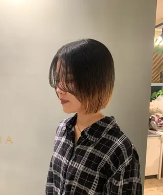 ミディアム ヘアアレンジ 七原 海夕のヘアスタイル