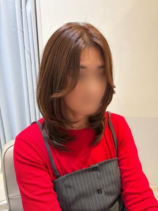 ミディアム カラー ハッシュカット・ タッセルボブ🌷薫のヘアスタイル