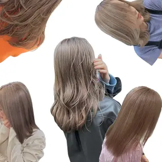 カラー 本町/新町/心斎橋 透明感カラーSANCのヘアスタイル