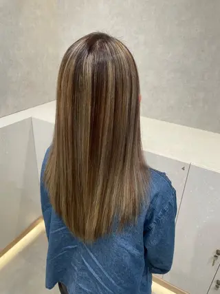 ロング 髪質改善×透明感 カラー🫧ふうま🪽のヘアスタイル
