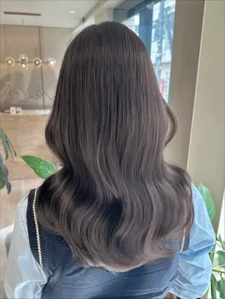 ロング カラー 透明感カラー🌿 グレージュ🐺陽介のヘアスタイル