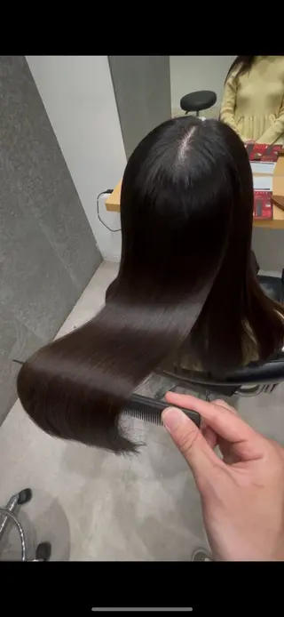 セミロング 髪質改善ヘアケア 艶髪特化/上田のヘアスタイル
