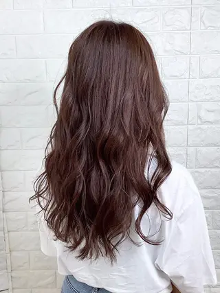 ロング カラー 髪質改善縮毛矯正 美容師✂️山崎竜二のヘアスタイル