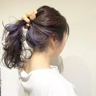 ミディアム カラー 透明感カラー/ボブ あんまみゆのヘアスタイル