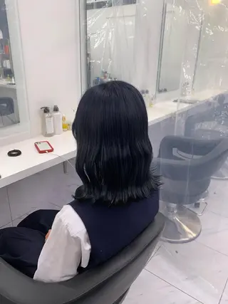 ミディアム カラー ヘアアレンジ 🩵 JURI🩵のヘアスタイル