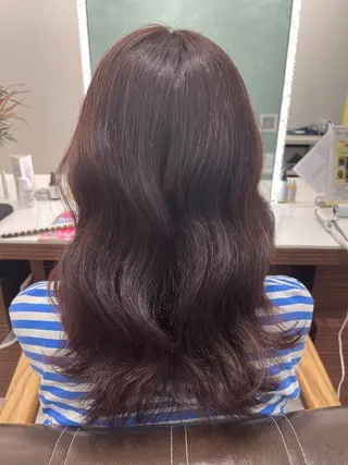 ミディアム カラー ＊ロングモデル＊ 清水菜穂香のヘアスタイル