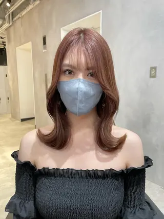 ミディアム ❤︎︎韓国ヘア❤︎︎ 𝑺𝒉𝒊𝒉𝒐のヘアスタイル