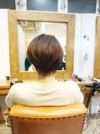 ショート カラー 👑銀座ショート/ 絶壁補正/金子涼👑のヘアスタイル