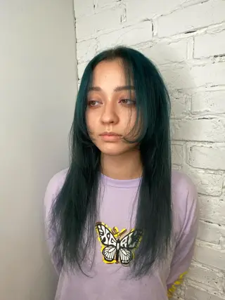 ロング カラー ヘアアレンジ 原一真/ 外国人ショートヘアのヘアスタイル