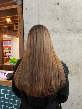 ロング カラー ⭐️Manaka⭐️ 艶髪🩵ナチュラルのヘアスタイル