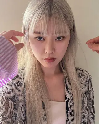 ロング カラー 🐈三毛猫ローライト ・mixカラー🐈のヘアスタイル
