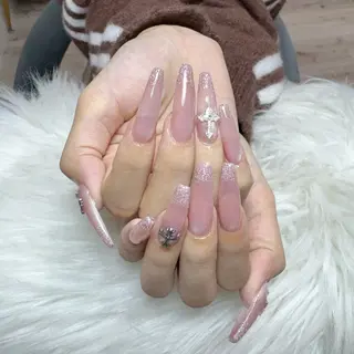 ネイル 🎀nana🫧 ワンホンネイル🎀のネイルデザイン
