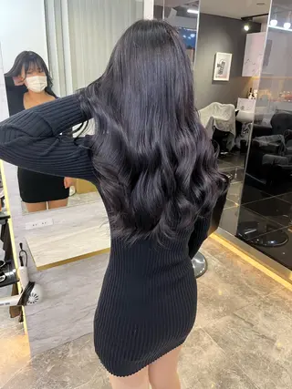 ミディアム カラー レイヤー似合わせ 透明感カラーりきやのヘアスタイル