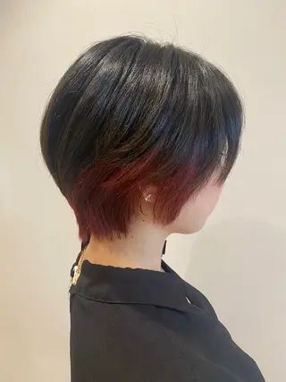 ショート カラー 🌹艶髪カラー🌹 津田晴加【西荻窪】のヘアスタイル