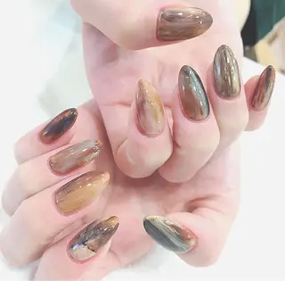 カラー パーマ ヘアアレンジ メンズ キッズ ネイル マツエク・マツパ feey ⁑erinaのネイルデザイン
