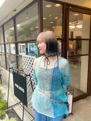 ミディアム カラー ウチダ ユウヤのヘアスタイル
