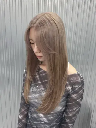 ロング カラー ピンク🎀/ベージ ュ🧸🥞/ユウキのヘアスタイル