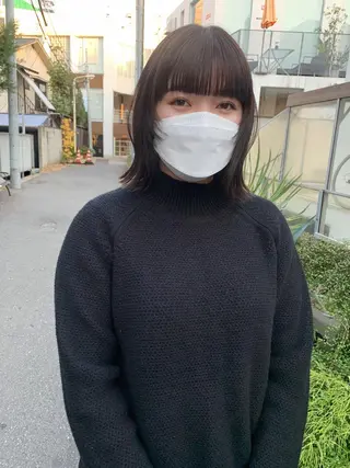 ミディアム カラー ボブ/顔まわりカット 💫大澤奈緒美のヘアスタイル