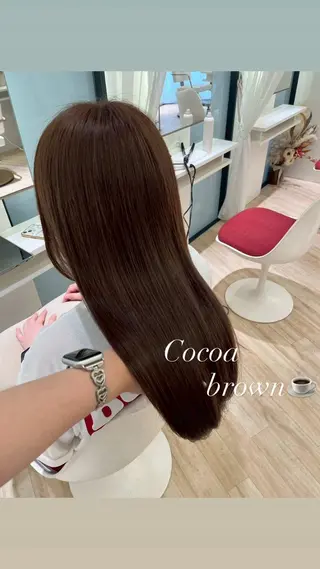 ロング カラー 榎木 香穂のヘアスタイル