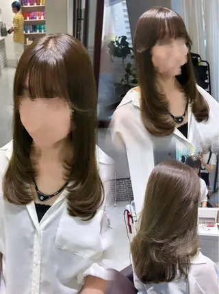 セミロング あい❤︎ /髪質改善/韓国巻きのヘアスタイル