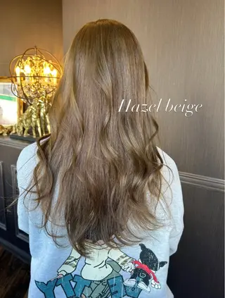 ロング カラー ヘアアレンジ 梅木李奈🕊️ レイヤー透明感カラーのヘアスタイル
