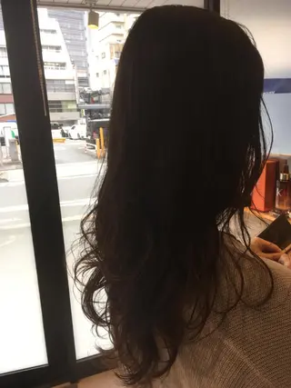 ロング パーマ 中村 幸子のヘアスタイル