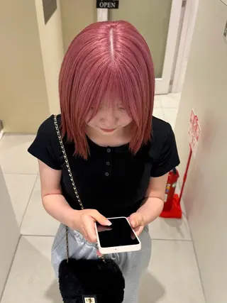ミディアム カラー ヘアアレンジ 天神レイヤーカット No.1💖マユカのヘアスタイル