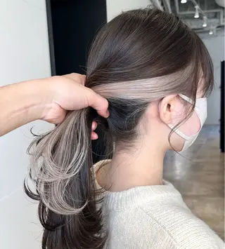 セミロング カラー Rio /eMu☆･:*のヘアスタイル