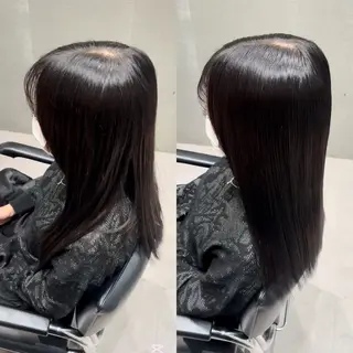 セミロング 髪質改善ヘアケア 艶髪特化/上田のヘアスタイル