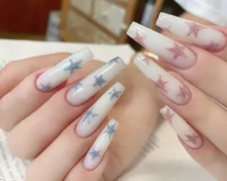 ネイル By moonネイル 🌷ワンホン/韓国風のネイルデザイン
