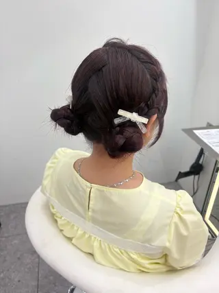 セミロング ヘアアレンジ 新宿/韓国ヘア 中明度カラー/かやのヘアスタイル