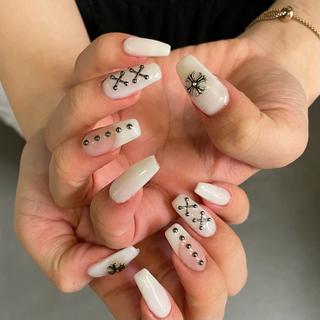 ネイル By moonネイル 🌷ワンホン/韓国風のネイルデザイン