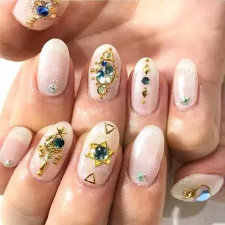 ネイル 渋谷/チップ長さ出し 👑アプレgel-xのネイルデザイン