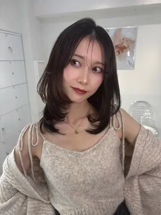 ミディアム 🫧うるツヤカラー/ cocono🫧のヘアスタイル